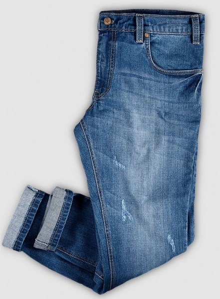 Dagger Stretch Stone Wash Ripped Jeans
