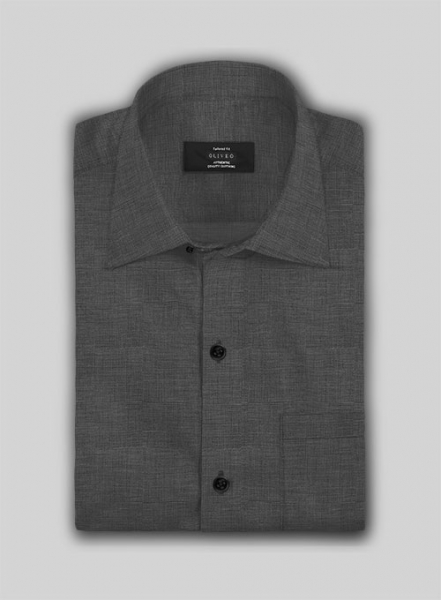 Filafil Poplene Gray Shirt - Half Sleeves