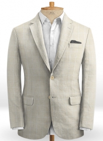 Italian British Checks Linen Jacket
