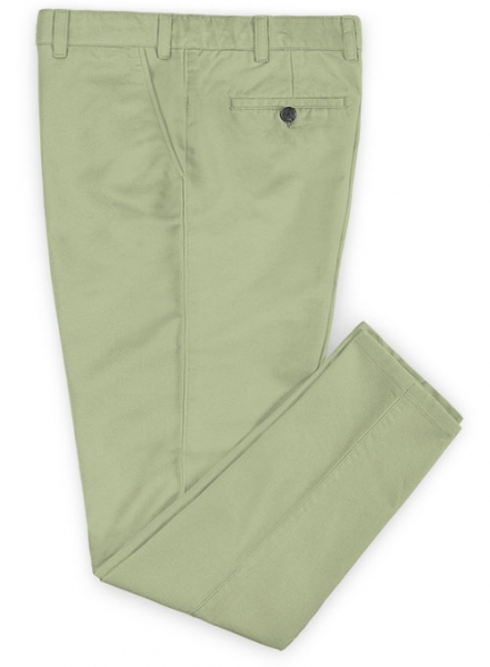 Stretch Summer Weight River Green Chino Pants