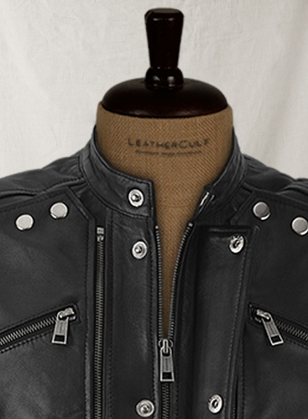 Leather Biker Vest # 333
