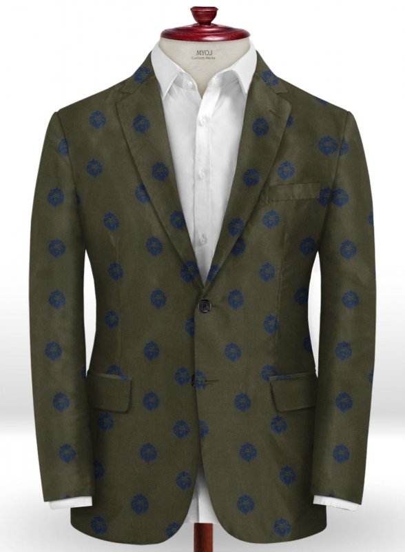 Lion Olive Wool Jacket