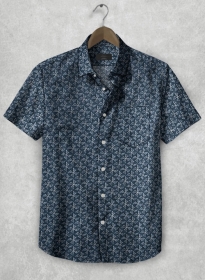 Italian Wind Mill Cotton Shirt - Half Sleeves