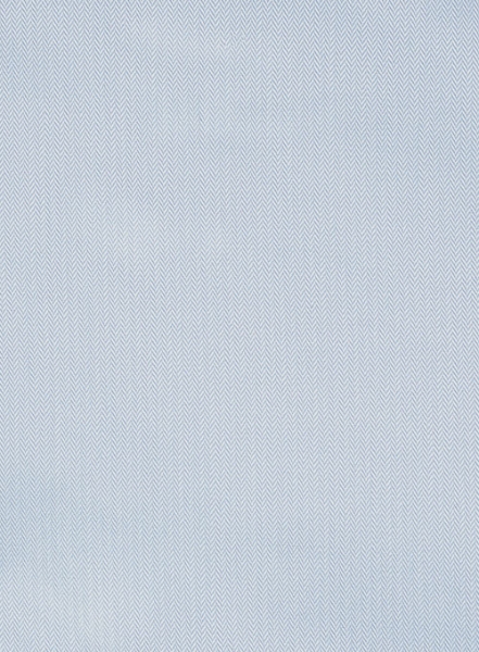 Light Gray Herringbone Cotton Shirt - Half Sleeves