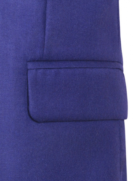 Fizz Blue Flannel Wool Jacket
