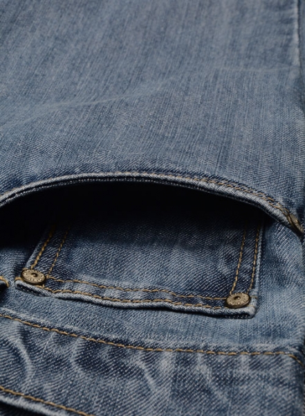 Smokey Blue Jeans - Stone Wash