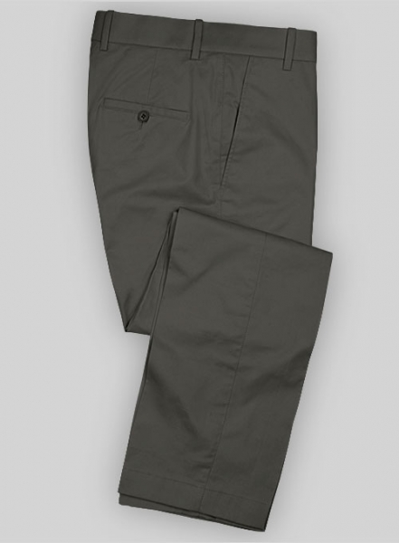 Summer Weight Dark Gray Formal Chinos