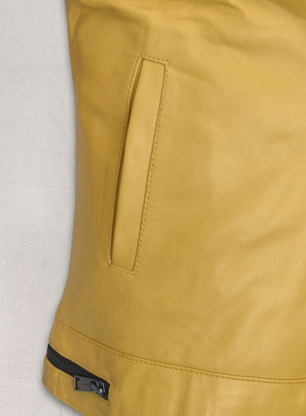 Yellow Andrew Tate Leather Jacket