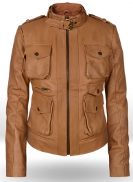 Soft Hunter Tan Washed & Wax Leather Jacket # 235 Soft Hunter Tan Washed & Wax Leather Jacket # 235