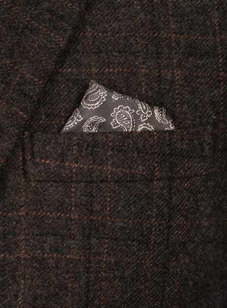 Vintage Jones Dark Brown Checks Tweed Suit