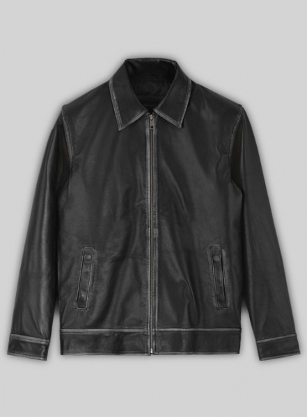 Rubbed Black Jason Bateman Leather Jacket