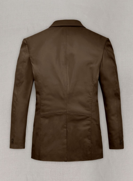 Soft Scottish Brown Leather Blazer