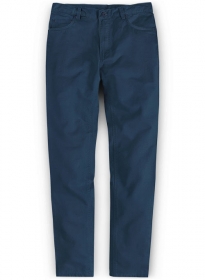 Stretch Summer Weight Ink Blue Chino Jeans