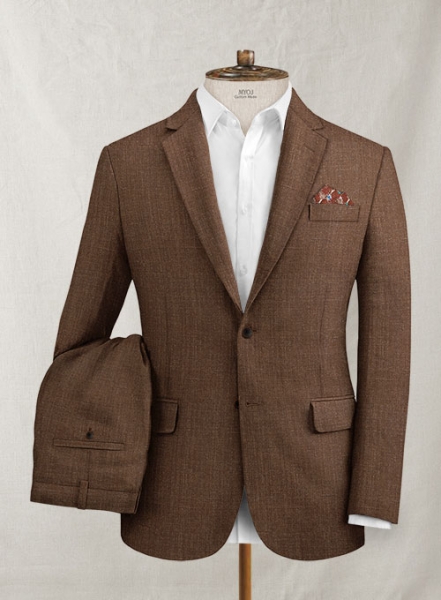 Italian Linen Farm Brown Suit
