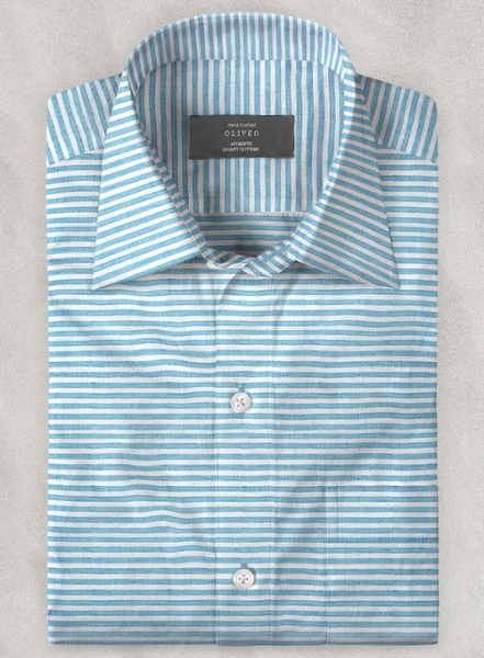 Italian Cotton Anpoli Shirt - Half Sleeves