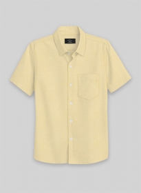 Beige Luxury Twill Shirt - Half Sleeves
