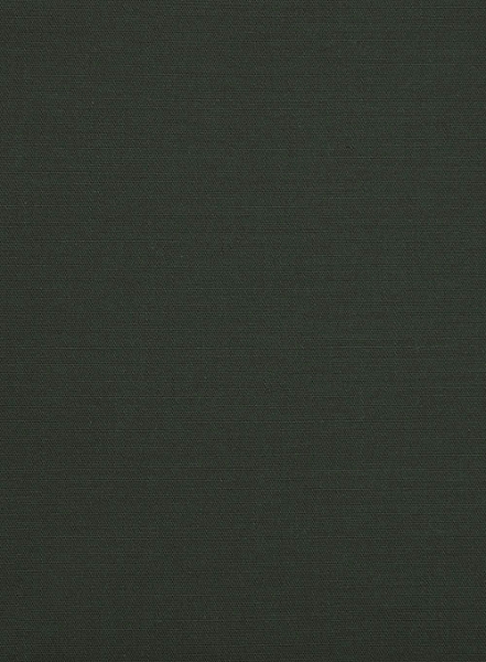 Italian Dark Olive Cotton Stretch Suit