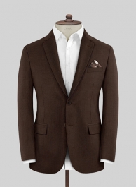 Worsted Brown Wool Jacket