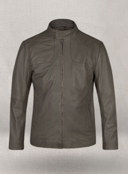 Croma Gray Washed & Wax Tom Cruise Fallout Leather Jacket