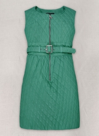 Soft Castle Green Washed & Wax Charming Dress - # 777