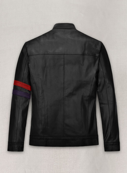 Red Striped Leather Jacket #97