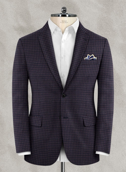 Reda Wine Cerez Tweed Jacket