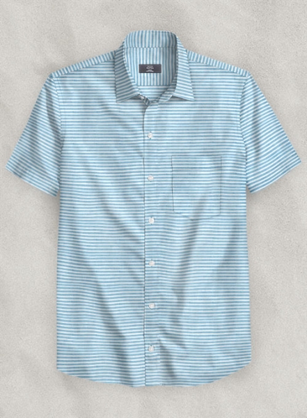 Italian Cotton Anpoli Shirt - Half Sleeves