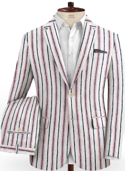 Caccioppoli Seersucker Ruko Suit