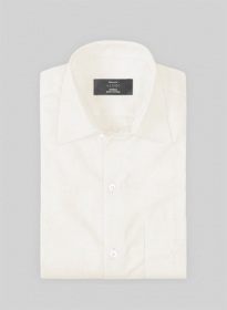 Giza Ivory Cotton Shirt- Full Sleeves