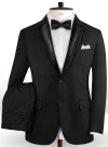 Black Merino Wool Tuxedo Suit