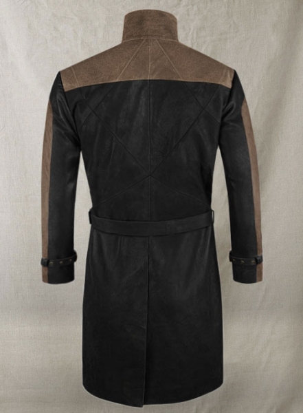 Aiden Pearce Watch Dog Leather Trench Coat
