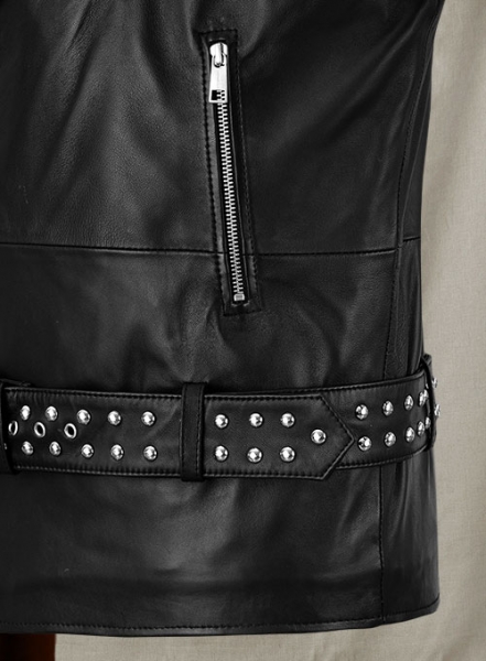 Studded Biker Leather Jacket