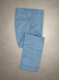 Caccioppoli Cotton Gabardine Mineral Blue Pants