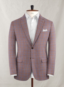 Reda Olita Brown Checks Wool Jacket