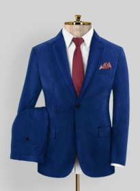 Pearl Blue Velvet Suit