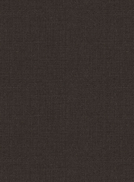 Worsted Dark Brown Wool Tuxedo Suit
