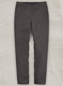 Charcoal Gray Stretch Chino Pants