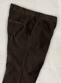 Coffee Brown Stretch Corduroy Trousers