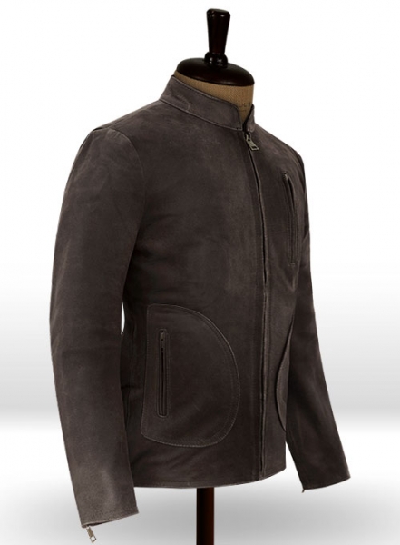 Vintage Brown Grain Rampage Dwayne Johnson Leather Jacket