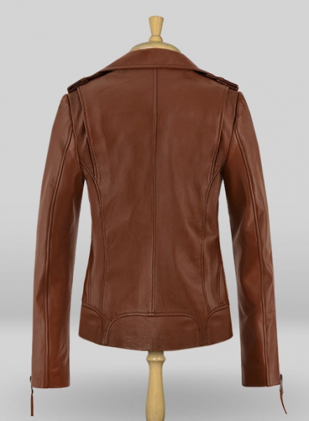 Tan Brown Jennifer Aniston Leather Jacket