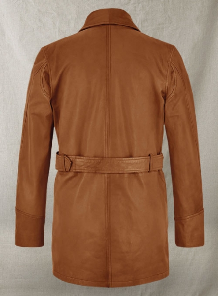 Brown Brad Pitt Legends of the Fall Leather Trench Coat