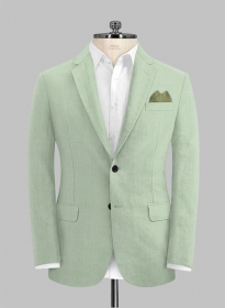 Tropical Sea Green Cotton Linen Jacket