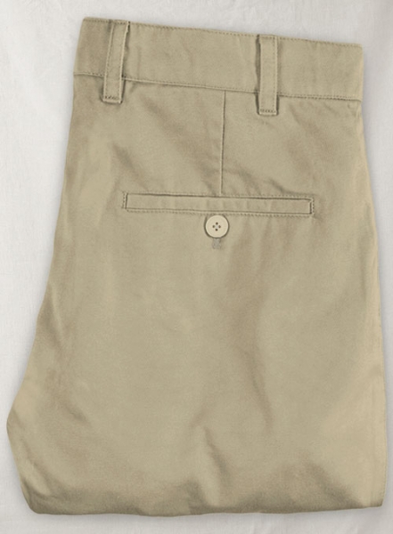 Khaki 4 Way Stretch Chino Pants