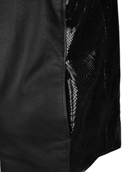 Thick Goat Black Batman Begins Christian Bale Leather Jacket