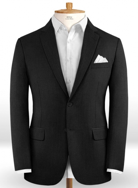 Scabal Black Wool Jacket