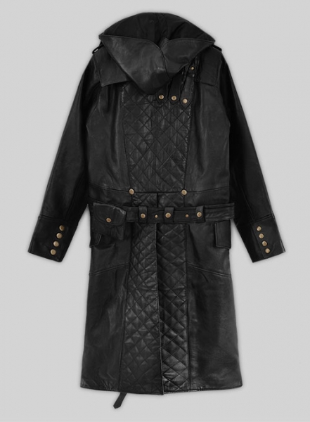 Black Assassin\'s Creed Jacob Frye Leather Long Coat