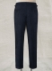 Deep Blue Herringbone Highland Tweed Trousers