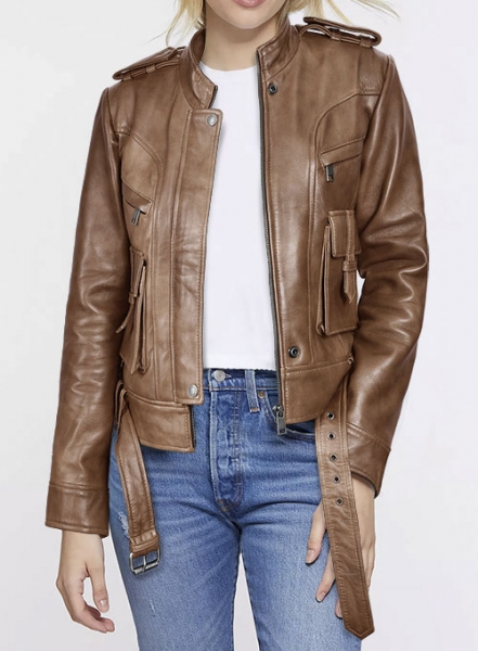 Espanol Timber Brown Leather Jacket #517