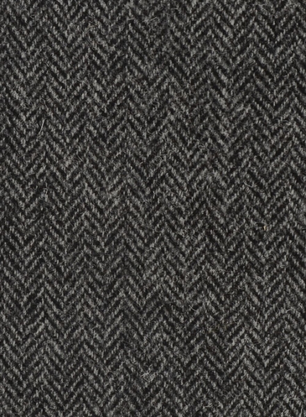 Harris Tweed Dark Gray Herringbone Pants