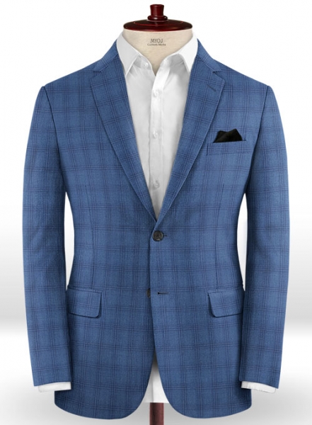 Napolean Mirrow Blue Wool Jacket